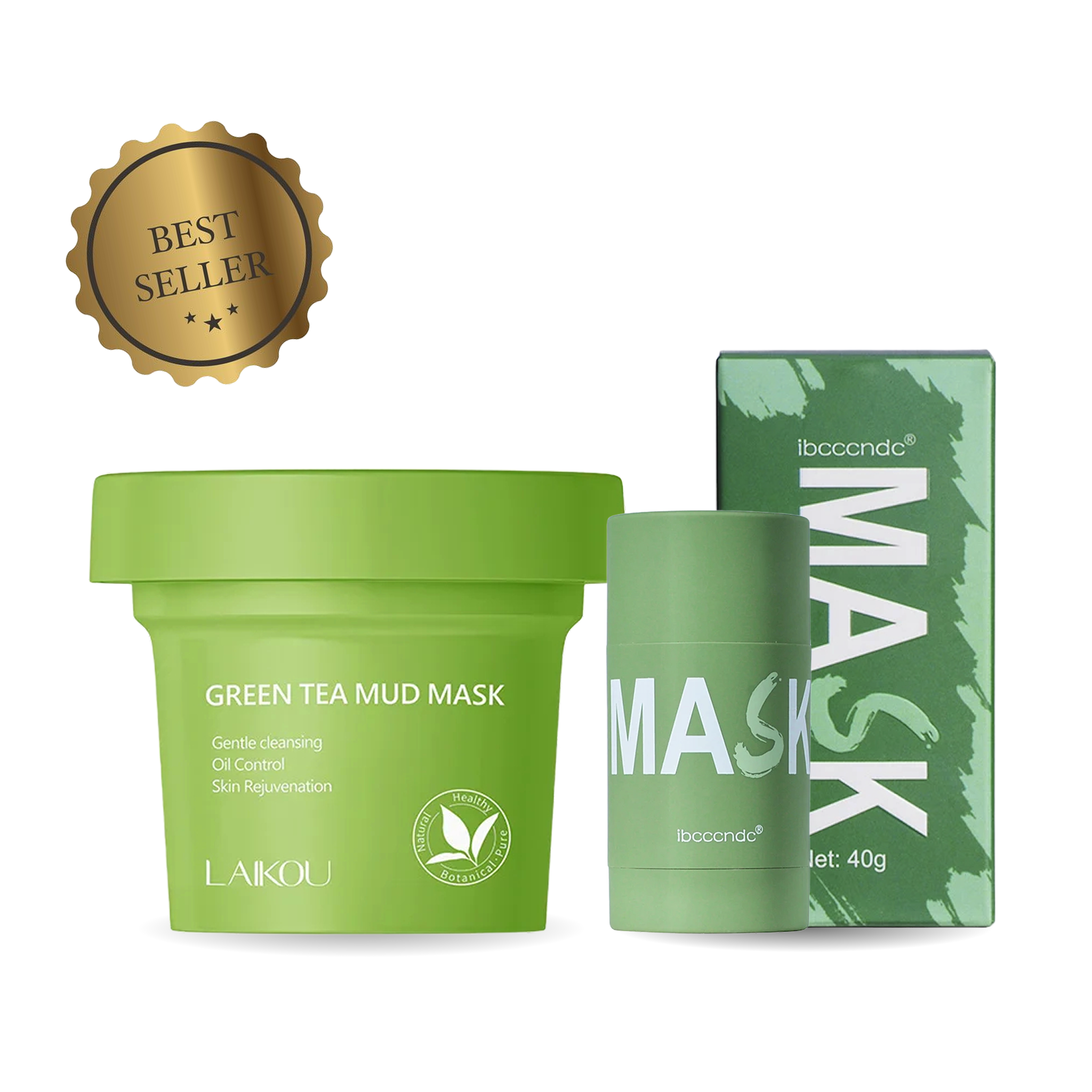 3 Months Deep Treatment Pack Green Tea Mud Mask - Best Mud