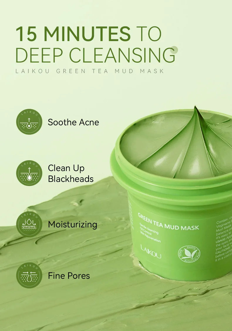 6 Months Deep Treatment Pack Green Tea Mud Mask - Best Mud